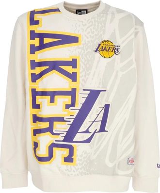 New Era Crewneck Loslak - Heren - Sweatshirts - Wit - L - Katoen - Hoodies & sweatvesten