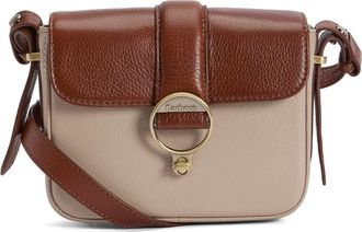 Barbour Mini Rosa Leather Crossbody Bag in Pebbled Pink/Brown at Nordstrom