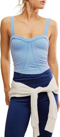 Free People FP Movement Perfectly Plated Camisole in Denim Blue Combo at Nordstrom, Size X-Small