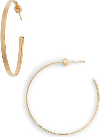 Jennifer Zeuner Kiara Hoop Earrings in Yellow Vermeil at Nordstrom