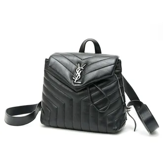 Saint Laurent Black Leather Backpack (Pre-Owned)