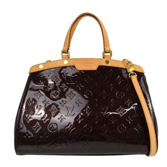 Louis Vuitton Brea Monogram Vernis Purple Patent_Leather Handbag (Pre-Owned)