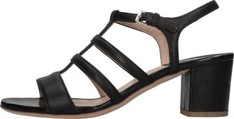 Laurence Dacade Lucca Blokhak Sandalen - Dames - Sandalen met hakken - Zwart - 38 EU - Leer - Schoenen