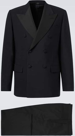 Loro Piana Double-breasted wool and silk suit
