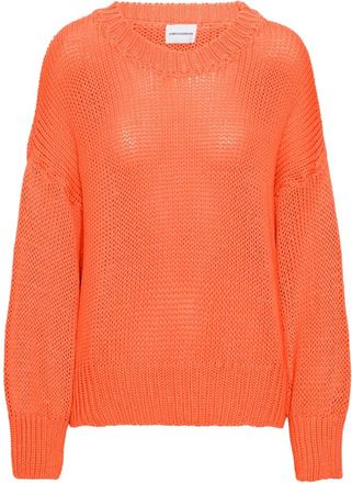 Americandreams Pepper Ronde Hals Katoenen Pullover - Dames - Ronde hals truien - Oranje - M - Katoen - Truien & Vesten