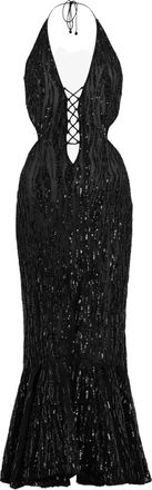 Roberto Cavalli Abito con paillettes - Nero