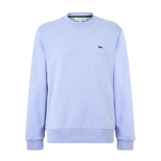 Lacoste Heren Sweatshirt met Geborduurd Logo Fleece Crew Hals (Delph Blauw)