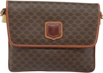 Celine Pre-owned Canvas Cross Body Bag - Dames - Vintage Schoudertas - Bruin - ONE Size - Vintage