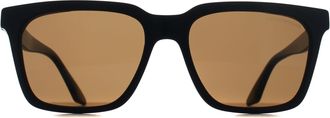 Emporio Armani EA4260 631373 zwart/beige bruine zonnebril