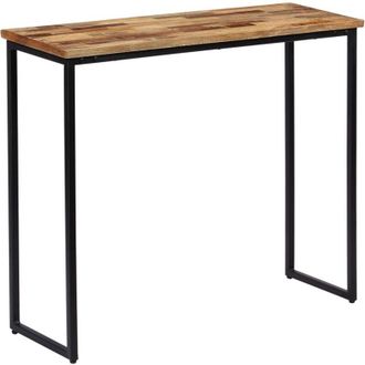 vidaXL Tavolo Consolle in Legno Massello di Teak 90x30x76 cm - Vidaxl
