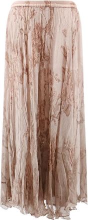 Mes Demoiselles... Gigi Rok - Dames - Maxi Rokken - Beige - 2XS - Chiffon - Rokken