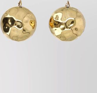 Patou brass sphere earrings