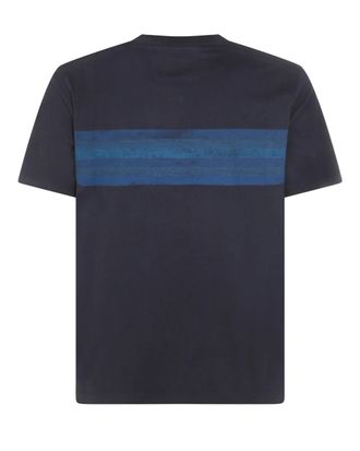 C.P. Company Mens T-Shirt Striped Total Eclipse Cotton T-Shirts And Polos
