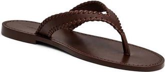 Cinq &agrave; Sept Jessica Flip Flop in Chocolate at Nordstrom, Size 8.5Us