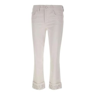 Liu Jo Cropped Jeans, female, White, Size: W26 Monroe Trousers