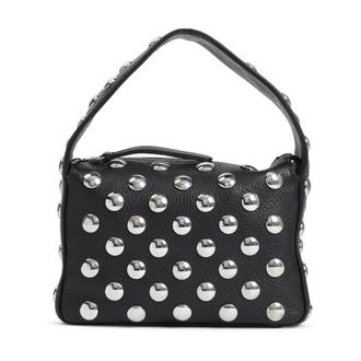 Khaite Zwarte Schoudertas met Studs - Dames - Handtassen - Zwart - ONE Size - Leer - Tassen