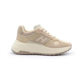 Hogan Hi-Fi Sneakers met Memory Foam - Dames - Sneakers - Beige - 40 EU - Leer - Schoenen
