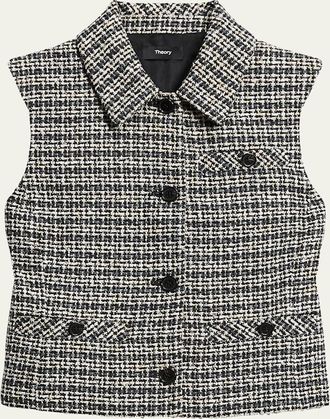 Theory Tailored Stripe Vest