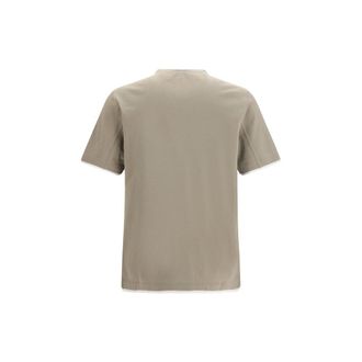 Brunello Cucinelli Mens Bicolor Cotton T-Shirt