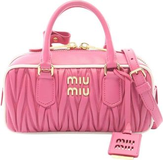 Miu Miu Pre-owned Miu Miu Matelasse Nappa Satchel Ladies N0IRY6W528AFL423