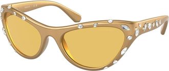 Swarovski SK6007 102285 Womens Sunglasses Gold Size 57