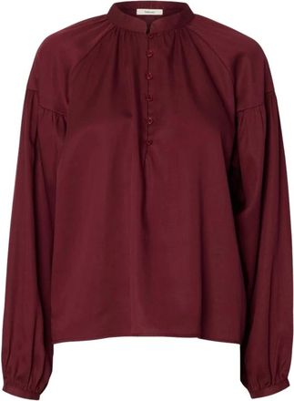 Selected Blouses - Dames - Blouses & Shirts - Rood - Maat: M