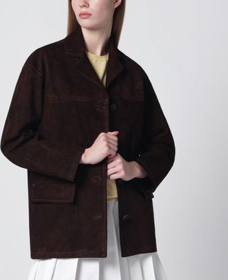 Salvatore Santoro Dark brown suede jacket