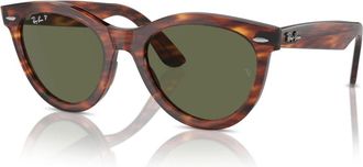 Ray-Ban Klassieke Havana Groene Zonnebril RB 2241 - unisex - Zonnebrillen - Bruin - 51 MM - Accessoires