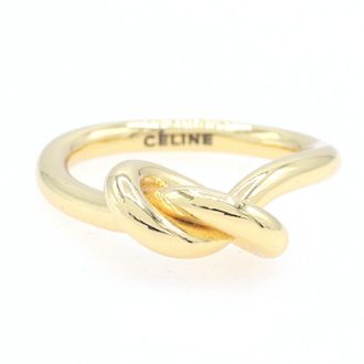 Celine Gold Metal Band Ring (Pre-Owned)