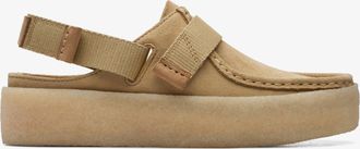 Clarks Womens WallaCup Strap Maple Suede Shoes - Brown - Size UK 3.5