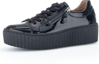 Gabor Women Trainers, Ladies Low-Tops,Removable Insole,Street Shoe,lace up Shoe,Sports Shoe,Platform Sole,Leisure,Black (Schwarz) / 97,40.5 EU / 7 UK