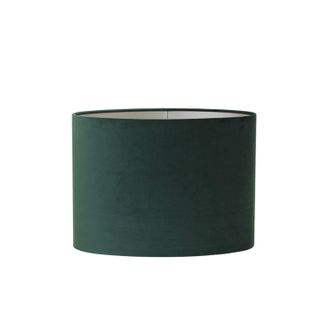 Light & Living Pantalla De L&aacute;mpara - Velours - Verde - Textil - - Light&living