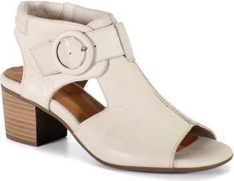 Diba CORA LINE Leather Dressy Heeled Sandal in White Swan at Nordstrom, Size 38