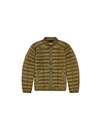 Diesel Mens Diesel Plain Green Padded Jacket - Tan - Size: 40/Regular