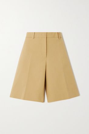 Jil Sander Cotton-piqué Shorts - Marrone