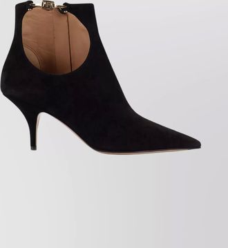 Ferragamo suede ankle boots stiletto heel