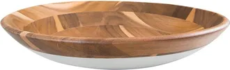 Lipper International Small Acacia Bowl With Lacquer Bottom