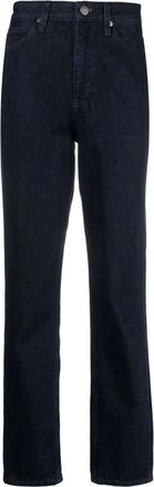 Calvin Klein High Rise Slim Straight Jeans - Dames - Regular Fit Jeans - Blauw - W29 L32 - Katoen - Jeans