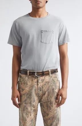 Phipps Stud Pocket Cotton T-Shirt in Concrete at Nordstrom, Size Xx-Large