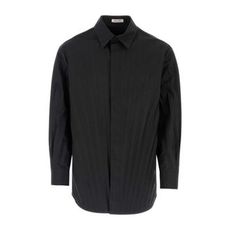 Valentino Garavani Formal Shirts, male, Black, Size: M Tech Nylon Oversize Shirt