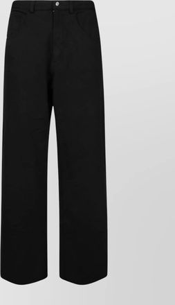 Maison Margiela cotton high-rise wide-leg trousers