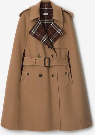 Burberry Wool Belmont Trench Cape, Size: XS/S