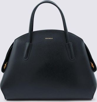 Coccinelle Black Leather Tylde Top Handle Bag