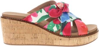 Corkys Footwear Womens Bowdacious Floral Wedge Sandals In Multi