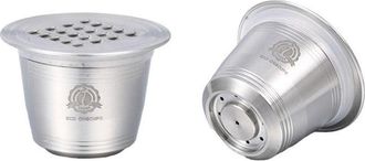 OEM Capsula Caf&eacute; Reutilizable - Acero Inoxidable 304 - Compatible Con M&aacute;quinas De Caf&eacute; - 3,7 X 2,7 Cm - 1 Unidad