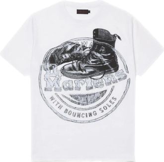 Dr. Martens Witte korte mouw T-shirt Ac 830100 - Heren - T-shirts - Wit - M - Tops