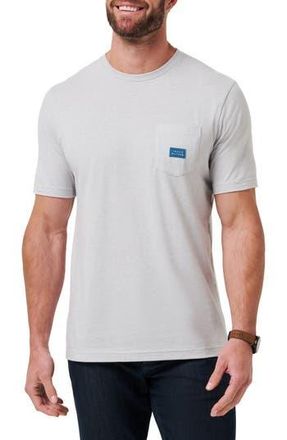 Travis Mathew Travel Diary Cotton Graphic Pocket T-Shirt in Heather Light Grey at Nordstrom Rack, Size Xx-Large