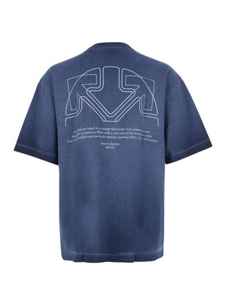 Off-white Offline Half Harrow T-Shirt - Blue