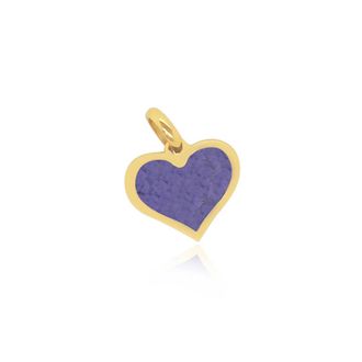 The Lovery Amethyst Heart Charm