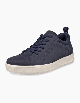 Ecco Mens ECCO Mens Byway Nubuck Leather Trainers - Navy - Size: 10.5/11